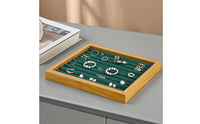 Band Display Tray with Grooves Grooved Jewelry Tray with Band Slots Padded for Jewelers, Collectors, Dressing Table, Boutique, Countertop