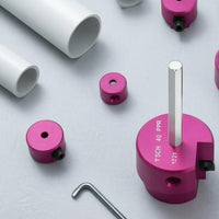Round Metal Head PVC Pipe Reamer Side Cutter Rotary Pipe-Fitting Tool Compact Hex Shank Reamer Clean Cut