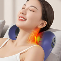 Neck Massage Pillow with Heat Heated Neck Pillow Vibrating for Home, Office, Travel