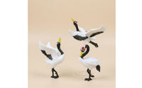 Simulation Micro Landscape Crane Ornament Lifelike Bonsai Crane Decoration for Planter, Fairy Garden, Desktop