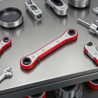 Refrigeration Wrench Twin-endedEnded Ratchet Wrench with Square Drive Reversible for Air Conditioning Repair