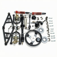 Front Axle Kit with Disc Brakes Upgrade Front Axle Assembly Kit Adjustable Hardware for Rough-Terrain Fabrication