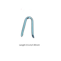 500 Pieces U-Shaped Fence Staples Galvanized Fencing Staple Double-Pointed