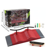 Great Gift Fingerboard Skatepark Combinable Parts Mini Skatepark Playset Modular Design for Teens, Hobbyists