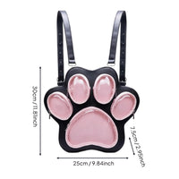 paw shaped Showcase Backpack Large Capacity paw shaped Display Backpack Japanese Style Fashion Accessory for Teens, Collectors, Conventions