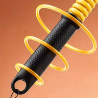 2 Pieces High Elasticity Cordless Battle Rope Calorie-Burning Burning Ropeless Battle Rope Portable Coil Resistance Bar Secure Grip for Aerobic Exercise