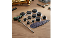 Saxophone Tone Hole Multiple-Piece Set Saxophone Pad Seat Tool Airtightness Recovery Sax Neck Repair Tool for Professionals