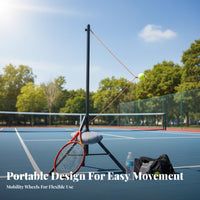 Indoor/Outdoor Use Topspin Tennis Practice Aid Builds Muscle Memory Portable Tennis Training Aid Height Adjustable for Beginners, Home