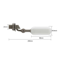 Water Tank Floating Valve Easy Installation Plumbing Part Adjustable Arm for Humidifier