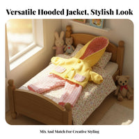 Doll Clothes Set Hooded Design Doll Outfit Plaid Accents Miniature Fashion Set for Hobbyists