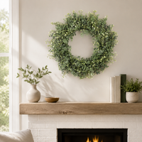 Artificial Flower Wreath, Entrance, Flower Wreath, Wall-mounted, Entrance Wreath, Brightly Welcome Guests, Handmade Decoration