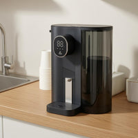 Rechargeable Mouthwash Dispenser LED Display Electric Mouthwash Dispenser Bathroom Accessory Translucent Reservoir Push Button