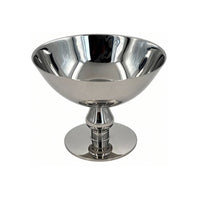 Fruit Cup Mirror Polished Dessert Cup with Pedestal Silver Pedestal Bowl for Afternoon Tea