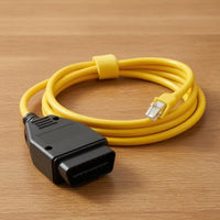 E-SYS Compatible Automotive Ethernet Diagnostic Cable Cable Vehicle Programming Automotive Coding Cable Yellow Car Accessory