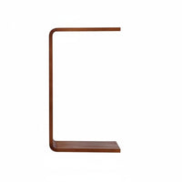 Space-Saving C-Shaped End Table Minimalist Design C-Shaped Slide-Under Stand Multi-Functional Home Furnishing Versatile for Small Apartment Dwellers, Homeowners, Students, Living Room, Bedroom