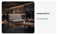 Configurable Combination Dining Booth and Chair Set Padded Seats Commercial Furnishing Modern Design Restaurant Seating sturdy Duty for Cafe Owners, Interior Designers, Apartment Dwellers, Milk Tea Shop, Bar, Reception Area, Kitchen