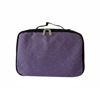 Multi-Eyeglass Travel Case Secure Zipper Closure Sunglasses Organizer Box Soft Lining Portable Eyewear Storage Bag