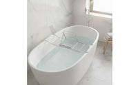 Bathtub Rack Extendable Bathtub Tray Wire Frame Shelf for Home Spa