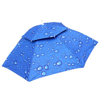 95cm Double-Layer Folding Head-Mounted Umbrella Hat for Outdoor Sun Protection Fishing and Tea Picking