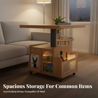 Multifunctional Lift-Top Expanding Coffee Table Multi-Functional Lift-Top Coffee Table Adjustable Height Household Furniture Space-Saving for Small Apartment Dwellers, Distant Workers, Homeowners, Living Room, Dining Area, Home Office