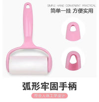 粘毛器手撕式滚筒毡滚刷粘毛沾毛器衣服除毛毛可撕式衣物粘毛纸卷 【3卷纸+1个加厚手柄】180斯