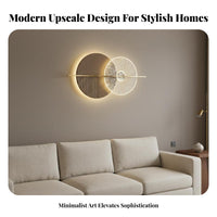 Modern Design LED Light-up Painting Minimalist Design 3D LED Wall Art Easy to Hang Backlit Wall Decor Adjustable Brightness for Interior Designers, Homeowners, Gift Givers, Living Room, Bedroom, Hallway, Entryway