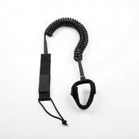 Elastic Coiled Wave Riding Leash Stretchy Surfboard Leash with Ankle Cuff Sturdy Water Sports Accessory Comfortable for Paddleboarders
