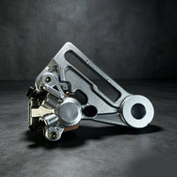Rear Hydraulic Disc Brake Assembly Replacement Rear Hydraulic Brake Assembly Hardware Silver-Toned Compact for Motorcyclists