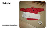 High-End Red and White Training Suit Coach Grade Taekwondo Dobok unfastenedFront Design Combat Arts Outfit Flexible for Children, Beginners, Practice, Competitions, Competition, Dojang
