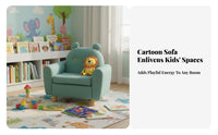 Kid-Sized Soft creature Character Chair Comfortable Seating Plush creature Sofa Chair Easy to Clean children's Furniture Supportive framework for Preschoolers, Toddlers, Parents, Kindergarten, Daycare Center, Playroom, story corner