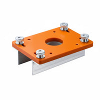 2-in-1 Wood Slotting Jig Limit Stop Slotting Jig Round Corner Square Hole Router Guide Base Thickened Body for Woodworkers, Carpenters, Furniture Making, Workshop