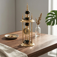 Luxury Table Clock Non-Ticking Nordic Style Clock Vintage Style Home Decor