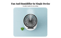 Humidifying Mist Mini Spray Cooling Fan High-Frequency Atomization Portable Misting Fan 3-Speed Control for Office, Bedroom, Dorm Room