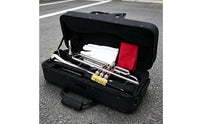 Starter Kit Colored Trumpet Included Case Bb Trumpet Easy to Play Wind Instrument Professional Performance for Beginners, Kids, Professionals, Music Practice, Concert