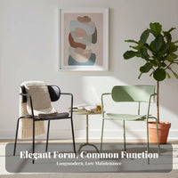 Stackable Molded Shell Chair Nordic design Seating Furniture Multi-Purpose Modern Design for Office Managers, Event Planners, Business Owners, Meeting Room, Kitchen, Events, Garden
