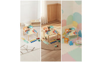 Wooden Learning Table with Cups Hands-on Busy Table Sensory Compact for Toddlers, Preschoolers, Kids, Playroom, Classroom
