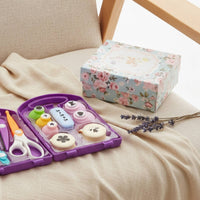 Easy to Use Craft Punch and Scissors Kit Portable Paper Craft Kit with Storage Case Compact Paper Punch Set with Storage Case Hard-Shell for Crafters, Journaling Enthusiasts, Students, Scrapbooking, Card Making, Classroom Projects