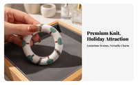 Anti-Collision Knitted Bracelet Protector High Elasticity Woven Wristband Long-Lasting for Women, Teens, Jewelry Protection, Daily Wear