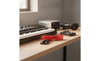 Short 5-Pin MIDI Cable Straight-Through 5-Pin DIN MIDI Cable Compact Low-Clutter for Keyboardists, Musicians, Producers, Synthesizer, Studio, Desktop