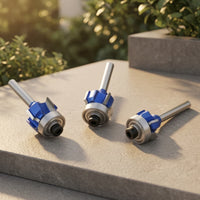 3 Pieces Flush Trim Router Set Tool Clean for Edge Trimming