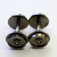Gear Drive 1:87 Train Wheels Long-Lasting Alloy HO Train Wheel Axle Even Rotation Metal Wheels with Axles Low Noise