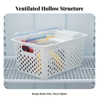 Hanging Zer Basket Space Saving Chest Zer Basket Heavy-Duty Wire Storage Bin for Meal Planners, Bulk Shoppers, Garage, Basement, Cabinet