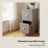 Modern Slim Bedside Table, Narrow Storage Cabinet, Mini Nightstand, Small Sofa Side Table