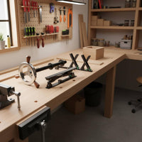 Workbench Leg Clamp European Style Wooden Leg Vise Parallel Heavy Duty Carpentry Vise for Woodworkers