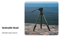 Stable Camera Tripod Invertible Center Column Aluminum Alloy Tripod Quick Twist-Lock Legs Photography Equipment Non-Slip Interchangeable Feet for Photographers, Content Creators, Filming Graphy, Travel, Landscape Studio