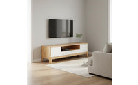 Solid Wood TV Stand Modern Simple Design Living Room TV Console for Bedroom