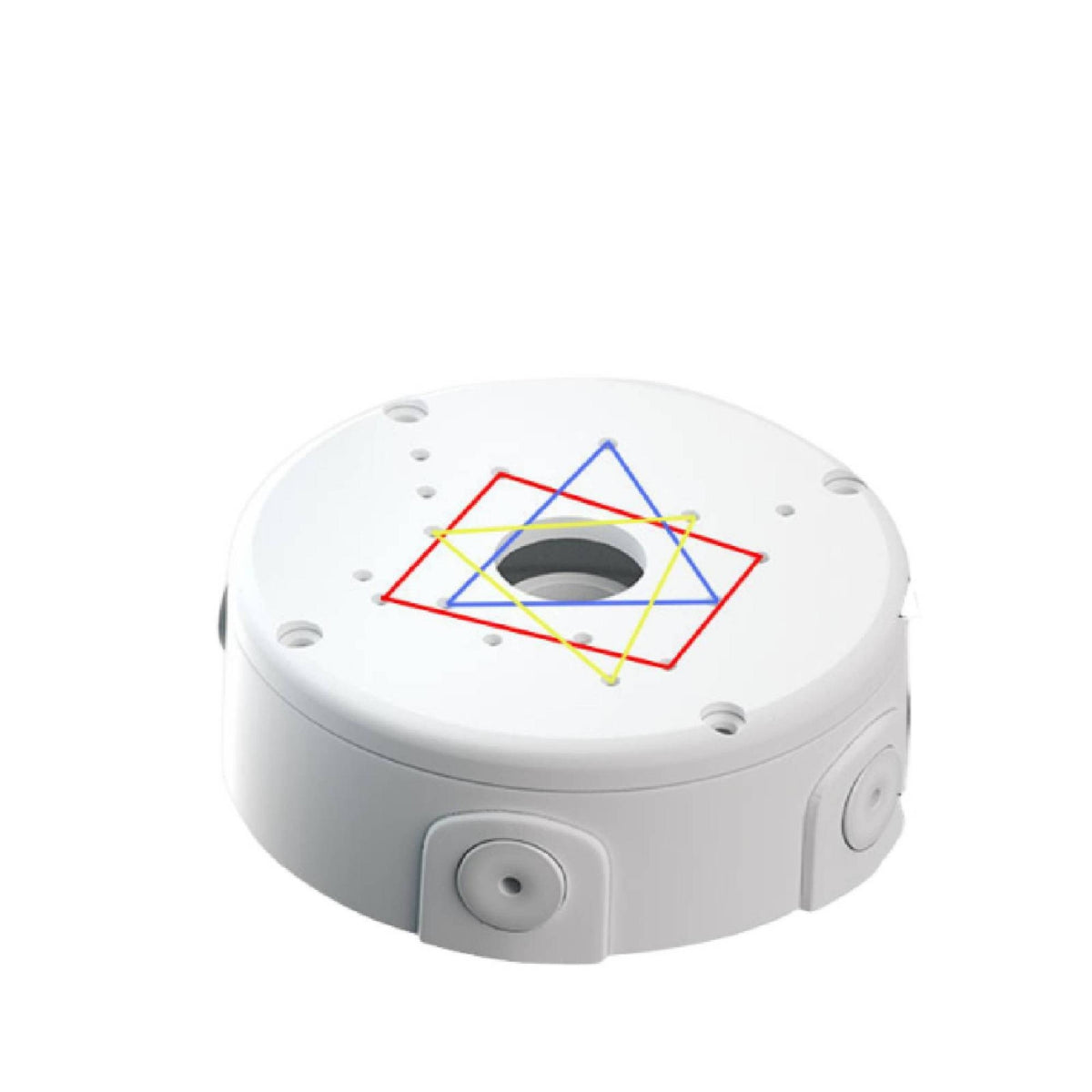 Round Concealed Wiring Box White Ceiling Camera Junction Box Cylindrical