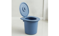 Bucket Toilet Seat with Lid Hinged Toilet Seat with Lid Sturdy Long-Lasting