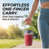Portable Cup Carrier Handle for Nutribullet 900W & 600W Blender Cups - Silavel Strap Holder Compatible with Nutri Bullet Accessories - Hands-Free Caoop for Gym, Hiking & Commuting
