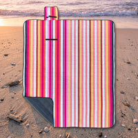 Picnic Blanket and Waterproof Mat for Outdoor Seating, Large Gingham Camping Mat, Portable Beach Blanket, Easy to Clean and Machine Washable